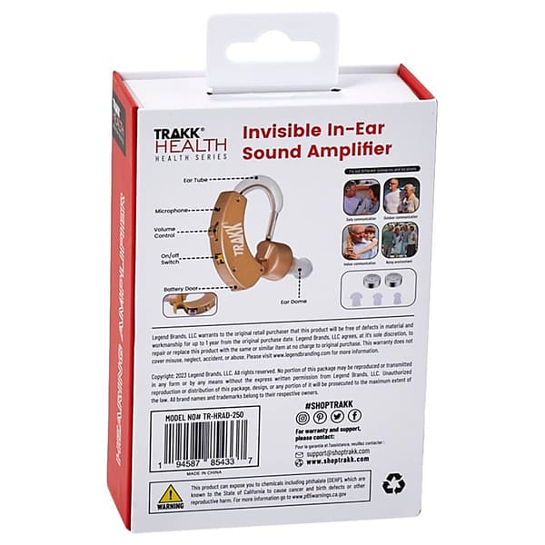 Trakk Health Series In-Ear Sound Amplifier
