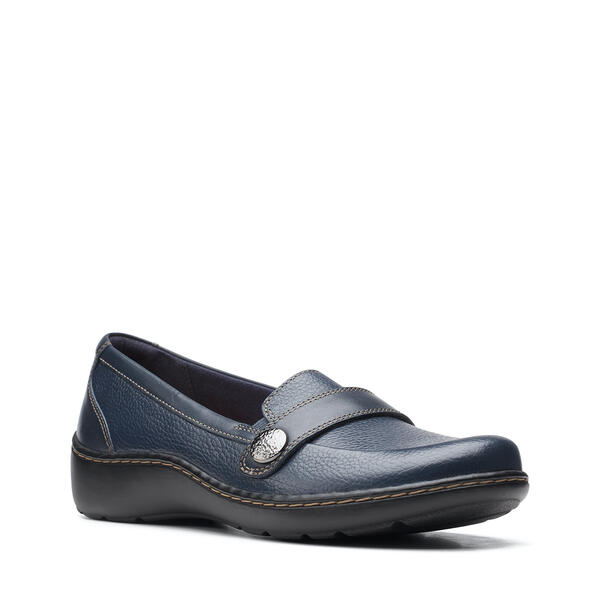 Womens Clarks(R) Cora Daisy Solid Loafers - image 