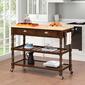 Convenience Concepts 3-Tier Butcher Block Kitchen Cart - image 2