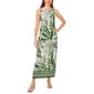 Womens MSK Sleeveless Tropical Leaf Max Dress - image 1