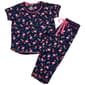 Juniors Pillow Talk Short Sleeve Flamingos & Pineapple Pajama Set - image 1
