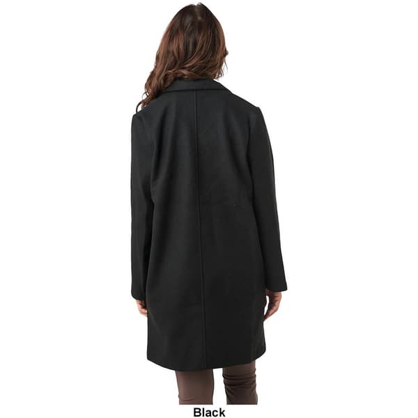Juniors Love Tree Fleece Long Lined Coat