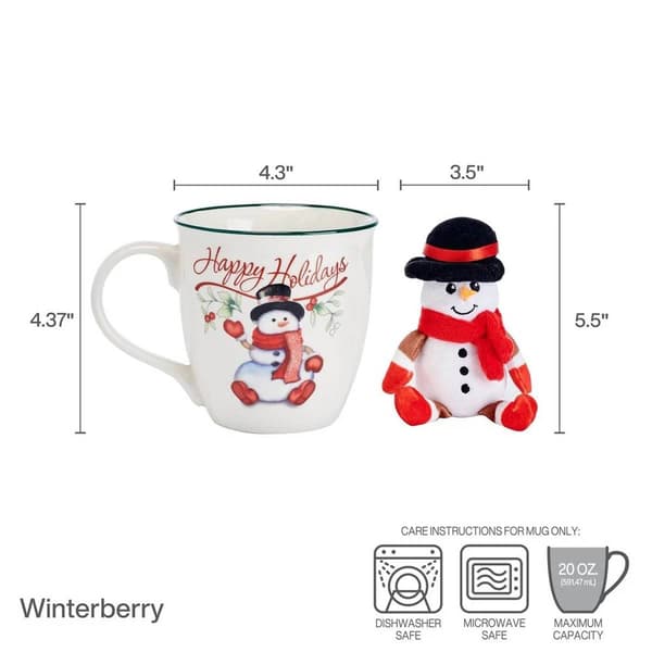 Pfaltzgraff® 20oz. Berry Mug w/ Ornament Snowman