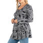 Plus Size 24/7 Comfort Apparel Long Sleeve Paisley Tunic - image 3