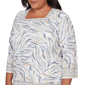 Plus Size Alfred Dunner Comfort & Joy Square Neck Abstract Blouse - image 5