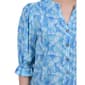 Womens NY Collection Elbow Sleeve Dragonfly Casual Button Down - image 2