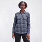 Petite Hasting & Smith Long Sleeve Plaid Flannel - Blizzard - image 1