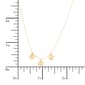 Gold Classics™ 3 Dangle Tiny Hearts on a Rope Chain Necklace - image 4