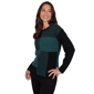 Womens Emaline Feminine Mystique Long Sleeve Color Block Sweater - image 3