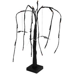Northlight Seasonal 24in. LED Black Glittered Willow Tree