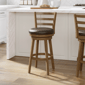 HH2 Home Ronan Slat Ladder Back Adjustable Height Swivel Stool - image 1