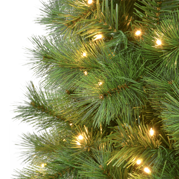 Puleo International 2pc. Pre-Lit Wyoming Pine Christmas Trees