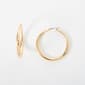 Napier Gold-Tone Tubular Click Top Hoop Earrings - image 1
