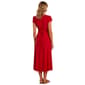 Womens Nina Leonard Cap Sleeve Square Neck Midi Dress - image 2