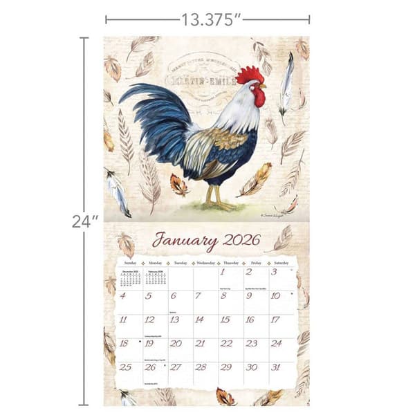 Lang&#174; 2026 Proud Rooster Wall Calendar