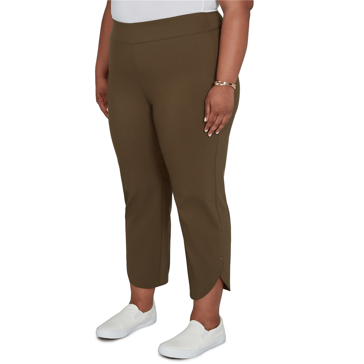 Plus Size Emaline La Vita Costiera Pull On Straight Leg Pants