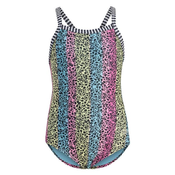 Girls (4-6x) Dolfin® Floret Criss-Cross One Piece Swimsuit
