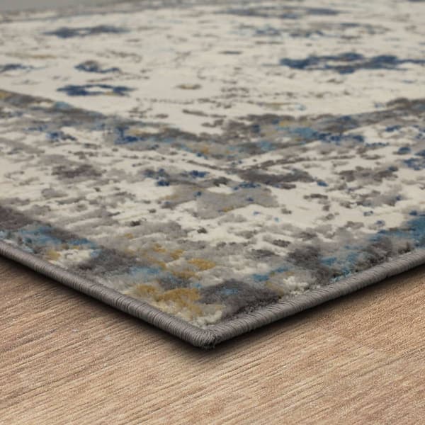 Mohawk Home Waldorf Grey/Dark Blue Large Area Rug