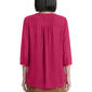 Petite Jones New York 3/4 Sleeve V-Neck Button Front Blouse - image 2