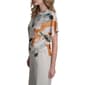 Womens DKNY Short Dolman Sleeve Sunburst Floral Blouse - image 3