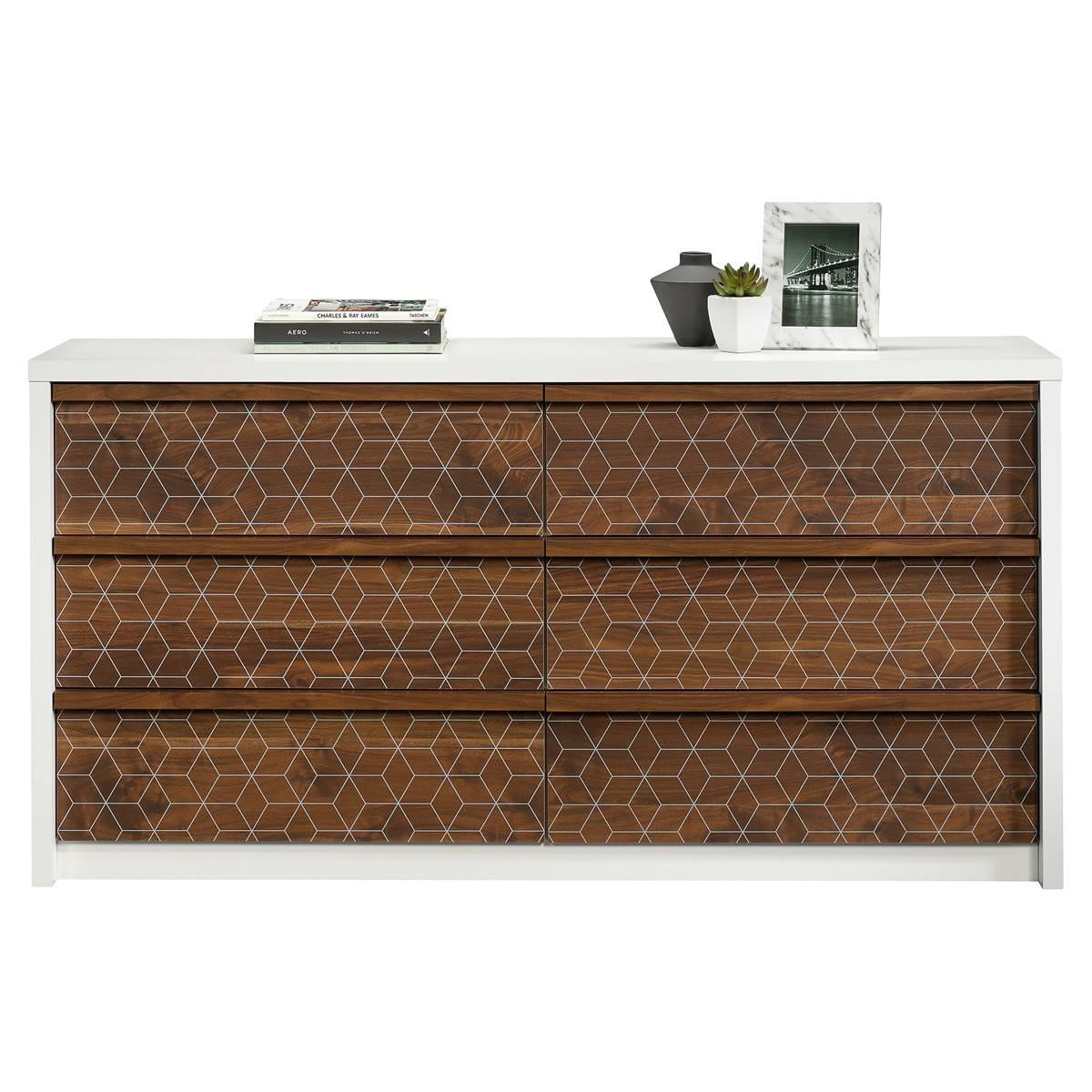 Sauder Harvey Park 6-Drawer Wood Dresser