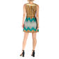 Womens 24/7 Comfort Apparel Golden Stripe Pleated Shift Dress - image 2