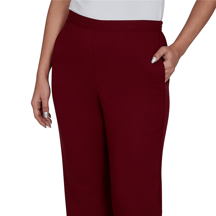 Womens Alfred Dunner Union Square Pull On Pants - Short Length