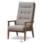 Baxton Studio Roxy Button-Tufted High-Back Chair - image 3