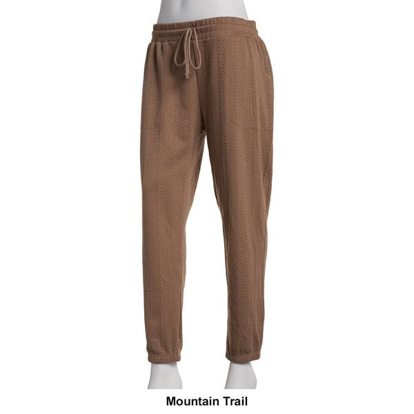 Womens Ebb & Flow Textured Cable Joggers with Pockets