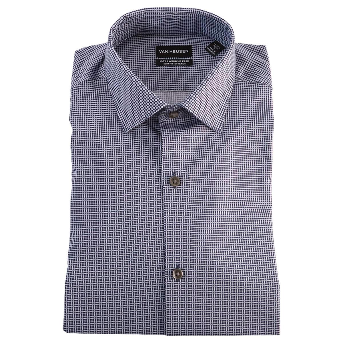 Mens Van Heusen Ultra Wrinkle Free Slim Fit Dress Shirt