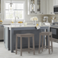 HH2 Home Fiddler Backless Counter Height Stool with Saddle Seat - image 1