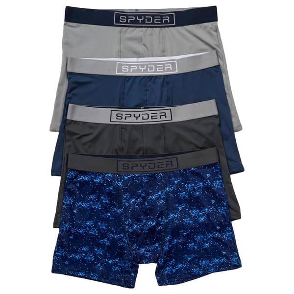 Mens Spyder 4pk. Knit Boxer Briefs - Grey/Multi - image 