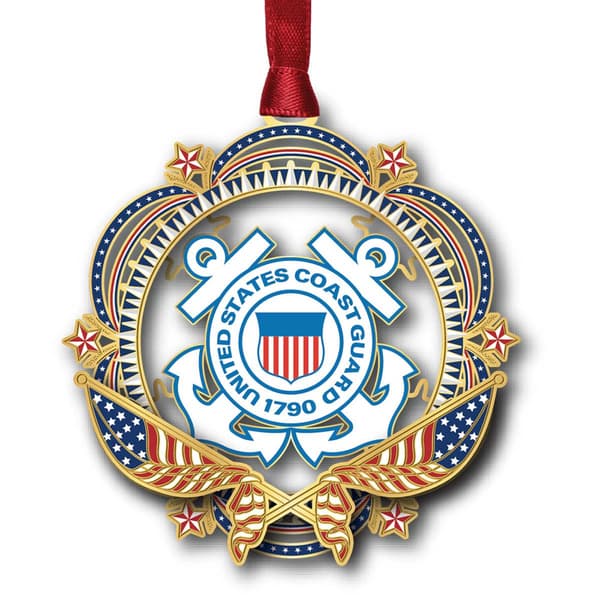 Beacon Design Patriotic Coast Guard Ornament - image 