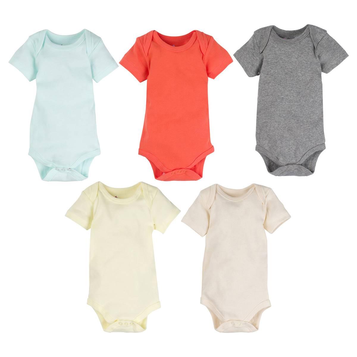 Baby Unisex (NB-3M) MiracleWear® Posheez 5pk. Bodysuit