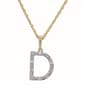 Nova Star&#40;R&#41; 10kt Gold 1/10ctw Lab Grown Diamond D Initial Pendant - image 1