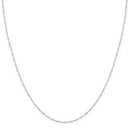 Gold Classics&#40;tm&#41; 10kt. White Gold 1mm Chain Necklace