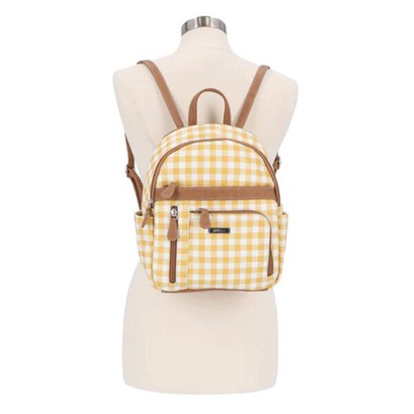 MultiSac Adele Gingham Backpack - Yellow