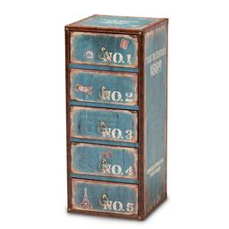 Baxton Studio Alba 5-Drawer Accent Storage Chest