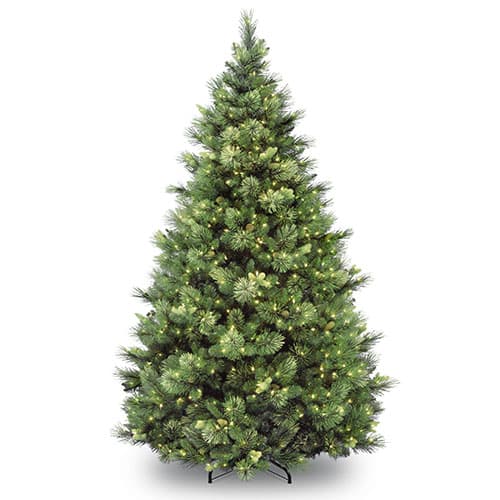 National Tree 7ft. Clear Pre-Lit Carolina Pine Hinged Tree - image 