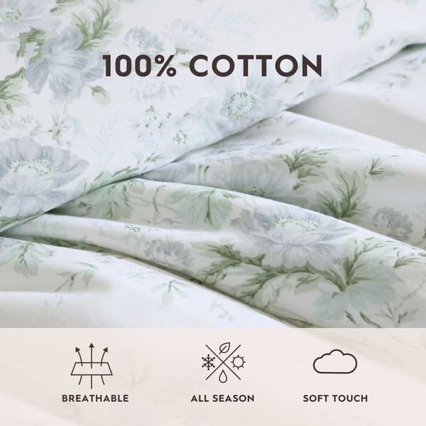 Laura Ashley Arundel Cotton Reversible Duvet Cover Set