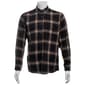 Mens Mountain Ridge Long Sleeve Flannel Shirt - Black/Brown - image 1