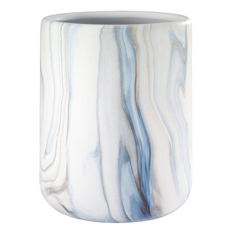 Avanti Waves Blue Wastebasket