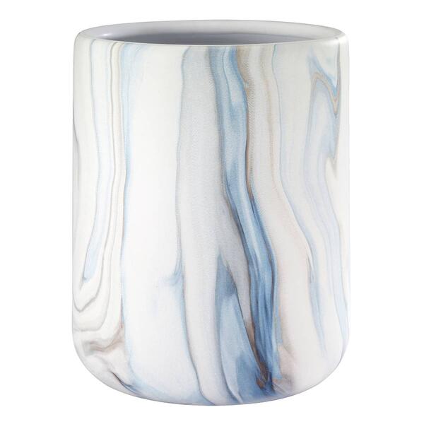Avanti Waves Blue Wastebasket - image 