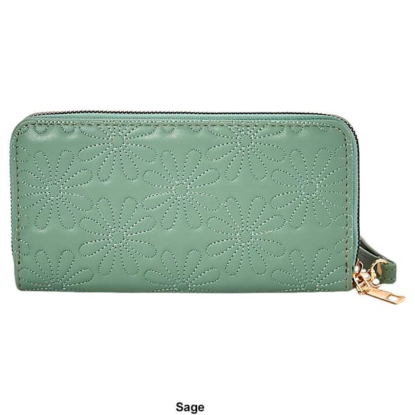 Womens Sasha Floral Quilt Wallet