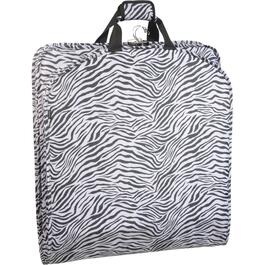 WallyBags&#40;R&#41; 52 Deluxe Travel Zebra Pattern Garment Bag