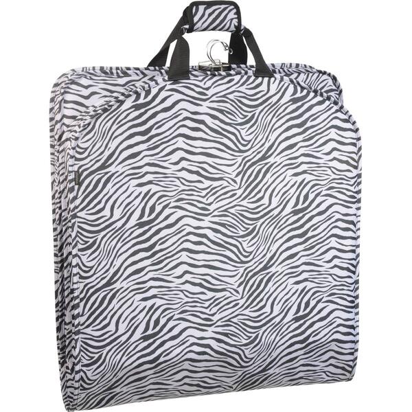 WallyBags&#40;R&#41; 52 Deluxe Travel Zebra Pattern Garment Bag - image 
