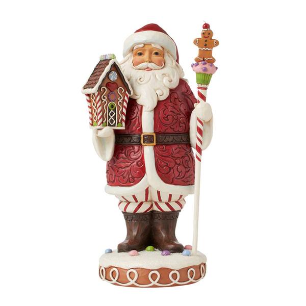 Jim Shore Heartwood Creek Gingerbread Santa Christmas Figurine - image 