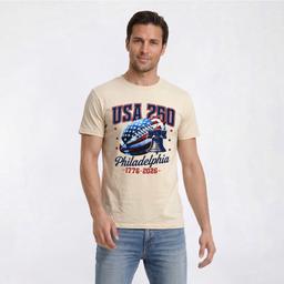 Mens Tailgate Philadelphia Football USA 250 Short Sleeve Tee
