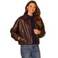 Womens Democracy Blouson Sleeve Raglan Bomber Jacket - image 1