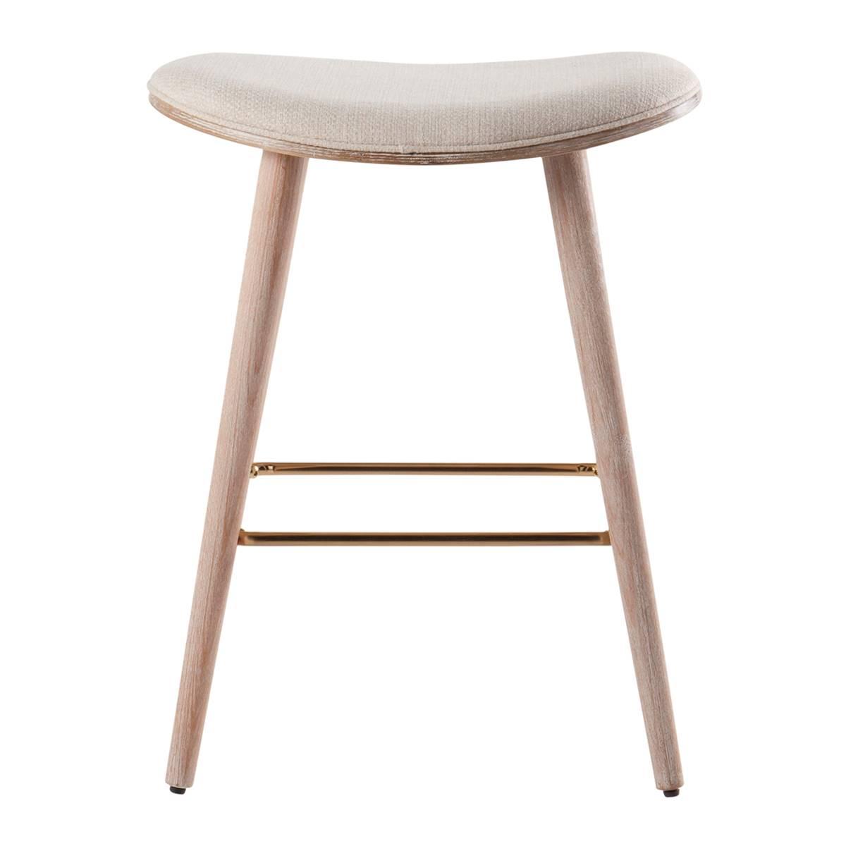 LumiSource Saddle Contemporary Counter Stools - Set of 2